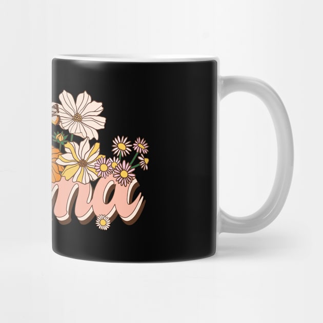 Floral Retro Mama Gift by Teewyld